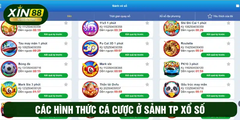 Sảnh cược TP xổ số mang đến cơ hội cá cược hấp dẫn 