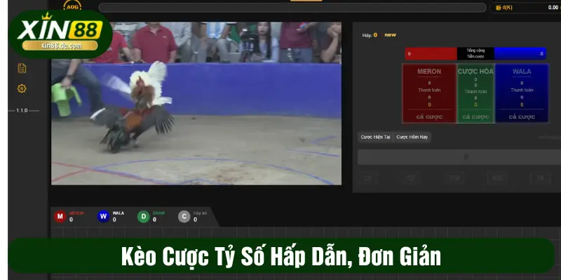 Kèo cược tỷ số hấp dẫn - đơn giản 